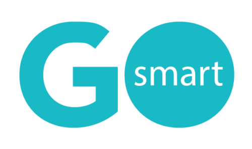 A logo that reads Go Smart
