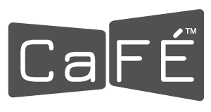 A logo that reads Cafe